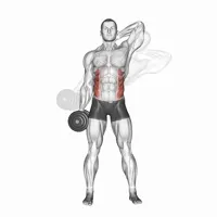 Dumbbell Lateral Crunch
