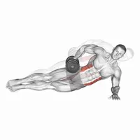 Dumbbell Plancha lateral