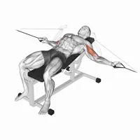 Incline Horizontal Curl with Pulley
