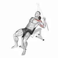 Isolated Incline Press with Pulley