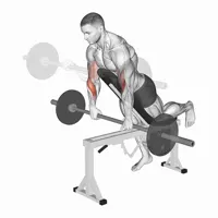 Pronated Spider Curl with Barbell