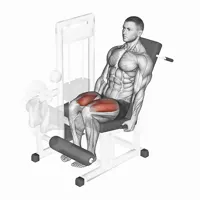 Extensión de cuádriceps en máquina