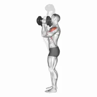 Scott Press with Dumbbells