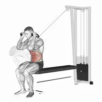 Seated Crunch superior with Pulley
