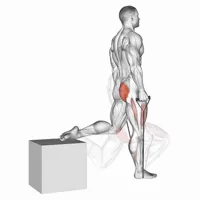 Single leg squat with band underneath