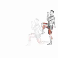 Caminaring with knee up