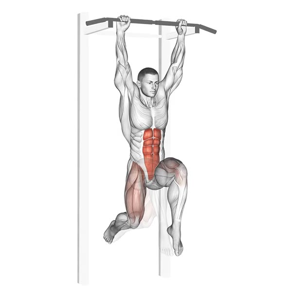 Alternating Leg Raises Hanging — ejercicio de Abdomen, nivel Intermedio