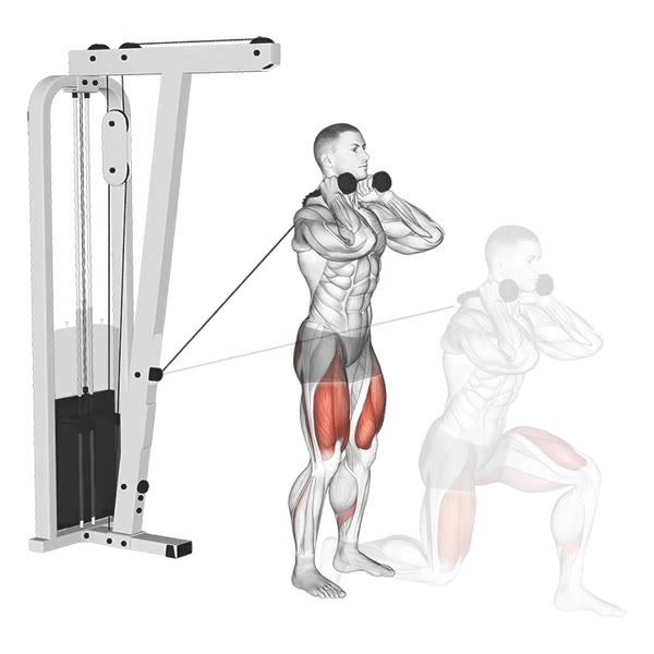 Front Stride on Pulley — ejercicio de General, nivel Intermedio
