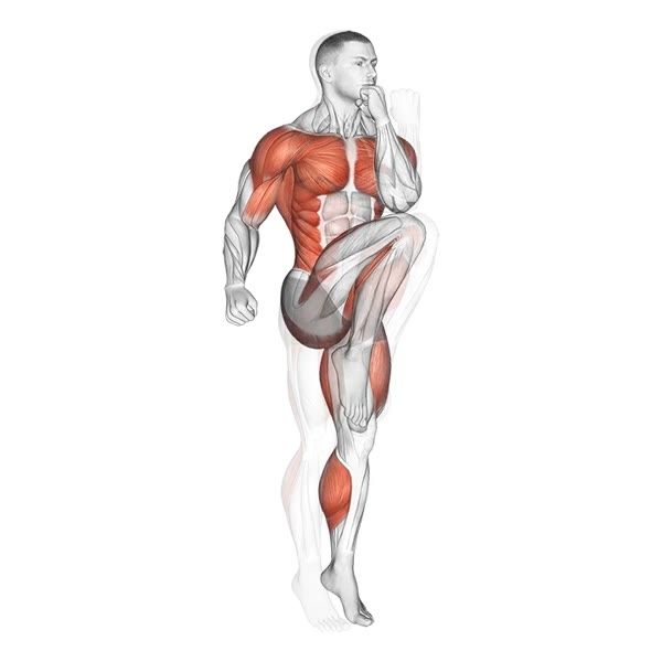 Knee to elbow — ejercicio de General, nivel Intermedio