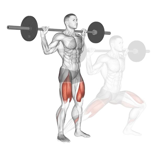 Lateral Stride with Bar — ejercicio de General, nivel Intermedio