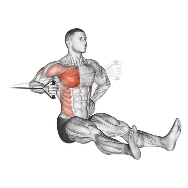 Neutral Front Press with Band — ejercicio de Pecho, nivel Principiante