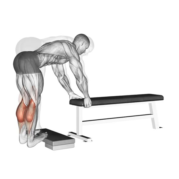 Standing Calf Extension — ejercicio de Pierna, nivel Intermedio
